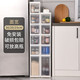 KAMAN storage gap ultra-narrow cabinet side gap refrigerator bathroom kitchen narrow gap storage storage rack side household 20cm width 3 layers