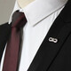 Xifei Men's Brooch Korean Style Bow Corsage Collar Pin Twist Smooth Dual Use Business Casual Suit Accessories