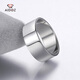 Aido diamond pt950 platinum ring men's fine platinum wide solid thick thick ring 15# 9.6-9.8g face width about 8.0mm