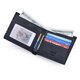 Seven Wolf Men's Wallet Short Leather Change New Brand Youth Pure Ceutsl Celassed Polying Pyramid Pyramid Soft Soft Leather Black Cross