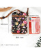 Nanbowan Pull-out Key Bag Fabric Damen Storage Bag Internet Celebrity Card Bag Zwei-in-ein-kleines einfaches Schlüsselset Mini Deep Khaki Dunkelrote, verheißungsvolle Cloud