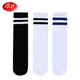 Langsha (Langsha) Chaussettes pour enfants Girls Summer Minage Breffe sur le genou Étudiant Sports Football Football 3 paires