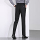 Hongdou Hodo men's trousers men's business formal solid color slim men's trousers S5 black 32