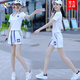 Woodpecker (TUCANO) 2024 summer new sportswear suit for women fashion internet celebrity thin short-sleeved age-reducing fashionable casual two-piece set White trousers suit [short-sleeved + trousers] M [Suggested 80-100Jin [Jin equals 0.5 kg]]