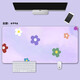 Drei-Farben-Katze (SFMCEMQ) Cartoon süßes kleines und frisches Mauspad super großes Mädchen Ins Windstischpolster verdickte Handgelenksspiele E-Sport Laptop Keyboard Pad 4839 Pfirsich 90 cm x 40 cm x 3 mm