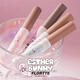 FLORTTE Natural Pink Series Eyebrow Cream Waterproof, Sweatproof, Styling, Lasts Makeup and Doesn’t Fade 02#RabbitLanlan