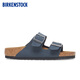 BIRKENSTOCK Birkenstein imported new products for men and women, comfortable outside cork Arizona double button slippers, dark blue narrow version 1022713 39