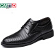 Cartelo Trendy Marke Sandalen Echtes Leder Sommer hohl atmungsaktueller innerer formaler Lederschuhe für Männer Geschäfte Casual Hole Schuhe atmungsaktive schwarze 9928 Sommer Hollow Flat Heel Style 39