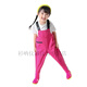 Lower body of waders for boys, large children's play clothes, waterproof waders, rain pants, one-piece rain boots, kindergarten children, beach fishing suits for men and women, children's pink overalls with pockets, size 21/27 (shoe inner length 14.5cm)