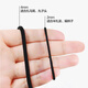 Thick high elastic hair rope seamless single strand black rubber band hair headband durable hair tie value pack - 4mm 50 pcs bag