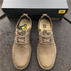 Chaussures masculines Carter Cat Peller, bottes Martin basses, chaussures de travail en cuir de vache, chauxes décontractées du printemps et d'été pour hommes, marron 43