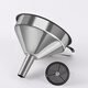 Baijie 304 detachable stainless steel funnel with filter, large diameter oil leak, wine leak, vinegar leak, household kitchen tool