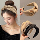 Idel high-head wide headband female high-end Internet celebrity 2025 new face wash headband wide-brimmed hairpin hair accessories hair accessories F3064 black headband female high-end going out headwear