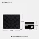 COACH brand direct supply men's bag men's classic presbyopic wallet card holder gift box black CW344 birthday gift