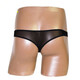 [Confidential delivery] Sexy underwear men's thong iron circle men's underwear sexy fully transparent T-pants passionate and free nightclub open large size gay gay men masturbate with men Style 5: Black