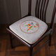 Lanshu ancient rhyme modern Chinese chair cushion cushion embroidered dining chair cushion non-slip tea chair washer chair cushion winter cushion can be customized light gray medium size 42X45cm