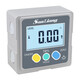 Three-quantity high-precision digital display inclinometer box electronic angle ruler with magnetic angle meter angle gauge level JDH02 three-sided magnetic (upgraded backlight version)