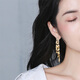 Qlady long tassel earrings for women 2023 temperament high-end earrings niche design light luxury earrings birthday gift