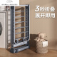 Chuangjingyi chooses to dry quilts folding clothes drying rack home balcony floor-standing aluminum alloy bedroom outdoor cooling clothes pole clothes drying rack [1.6] thickened standard model widened beam b large