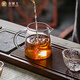 Gold inlaid jade tea set accessories clean male cup glass fair cup tea sea tea divider kungfu tea set spare parts