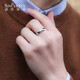 SHENGSHIQIYUAN pt950 platinum ring men's high-end platinum ring women's couple ring plain ring smooth ring sold individually No. 12 5.8-6.3g