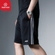 阿迪达斯 （adidas）男子速干健身运动套装 跑步训练服篮足球服短袖T恤透气短裤两件套 IB8150+JE6436/三条纹款 M/175