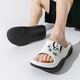 Big Mouth Monkey (Paul Frank) Slippers Men's's Indoor and Outdoor Couple épaisse semelle douce élastique Sandales sportives extérieures blanches 40-41pf683