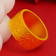 Craftsman gold ring for men and women pure gold 999 ancient style personality grand solid large face domineering wide face new style gift giving face width 1 cm 22g leave a circle number after placing the order and refund the money according to the physical gold