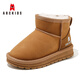 
[90% new] ABC KIDS children's shoes for boys and girls snow boots 2024 winter children's cotton shoes plus velvet thickened girls cotton boots 3879PY khaki 37