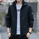 Woodpecker (TUCANO) Jacket Men's Autumn and Winter Hooded Jacket Men's Business Casual Loose Outdoor Jacket Men's Dark Gray XL