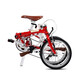 DAHON D5 folding bicycle 16-inch 5-speed retro men's and women's urban outdoor leisure portable bicycle HAC653 Chinese red