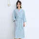 
Couple style pair of bathrobes for women long spring and autumn thin men's large size hotel nightgown pajamas water-absorbing yukata summer waffle light blue men's style [201-3#] long sleeves XL 125-150Jin [Jin equals 0.5 kg]