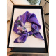 Senlandia Silk Scarf Gift Box Spring 100% Mulberry Silk Small Scarf Hangzhou Silk Fashion Versatile Small Square Scarf Women's High-end Gift Weisu Purple [53*53cm]