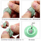 Ping An buckle head buckle clip buckle plated 18k Buddha inlaid jade jade silver buckle connector pendant small (gold color)