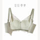Fr.yh.zh Qianyi Bra dünne Papierblatt B Tasse ohne Stahl Ring Sexy Hohlrockgürtel gesammelte nichtmagnetische atmungsaktive Unterwäsche 9923 Mist Blue 4xl 36 /80