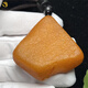 Fuwanzhe natural beeswax original stone pendant with leather amber lychee leather handle 20.7g