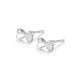 Mengjinyuan platinum earrings PT950 love bow platinum earrings as a birthday gift for girlfriend
