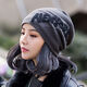 
Qiao Yingxue hat winter plus velvet hat for women winter fashion versatile confinement pile wool hat for women new style plus velvet insurance 6076 gray without velvet main picture ++ fast delivery