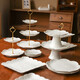 Jiayi Kitchen Decorative Dessert Table Display Rack Ornaments European Cold Dinner Tea Break Table Dessert Tray Afternoon Tea Dessert Rack Six-piece Set
