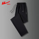 Pull-back sweatpants for men in spring and autumn, loose casual pants for men, straight lace-up, men's running fitness long sweatpants for men.