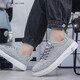 Zapatos de lienzo de trabajo zapatos para hombres viejos zapatos de tela de verano para hombres zapatos de mesa de moda para hombres versátiles versátiles de tablero casual x8899 gris 40