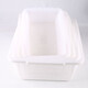 
Suanping large thickened plastic basket rectangular storage basket vegetable fruit frame washing basket transportation basket picking basket white 681(57*43.5*21cm)