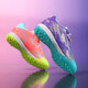 Feelaces Kinderfußballschuhe gebrochene Nägel für Männer und Frauen Falcon Messi Student Trainingschuhe für Kinder tf künstliche Gras -Turnschuhe 6195 Mandarin Duck Orange Green gebrochene Nägel 38 [Socken + Ballbeutel + Schutzbrett]