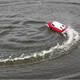 El bote de control remoto de Qiwang, juguete, el submarino de alta velocidad de alta velocidad se puede usar para pescar en el agua, aeronave, un modelo de bote neto de niños eléctricos, una gran batería de 30 cm de 100 minutos, un solo eléctrico (estándar básico)