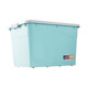 Chenzhi Shangpin Extra Large Toy Storage Box Plastic Organizing Box Extra Large Clothes Storage Box Clothes Quilt Storage Box Crystal Blue 80# (Length 46* Width 32* Height 26) Four Wheels
