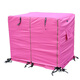 Dog cage cover to keep warm in winter, anti-mosquito, cat cage cage, windproof, outdoor rainproof cloth, waterproof for all seasons, rose red raincloth, does not include dog cage, suitable for cages with a length of 62, a width of 45, and a height of 58.
