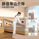 GUANLILANG Bed Fence Baby Anti-Fall Anti-Falling Bed Guardrail Baby Bed Side Safety Unilateral Lift Baffle Heightening Universal Parent-Child Time Sitting on the Bed Without Pressing the Rod + 0 Gap (1.8 Meters/Single Side)