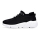 Dianou 2025 Neue lässige Single -Schuhe Großgröße Weiche Sohle atmungsaktive Sportschuhe Vielseitige Top -Sockenschuhe LLN 7027 Fisch Seide All Black 37