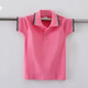 Camiseta para niños Camisa de solapa de verano de manga corta Polo de la solapa de verano Ropa para niños 2024 Nuevo estilo de collar gris de media manga para niños de tamaño mediano de tamaño mediano (684) 150
