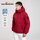 Sherron außerhalb der Saison Down Jacke Herren Kurzer loser Herbst und Winterjacke mit Kapuzenmodik und vielseitiger Sport und lässig 12605 Walden Green L.